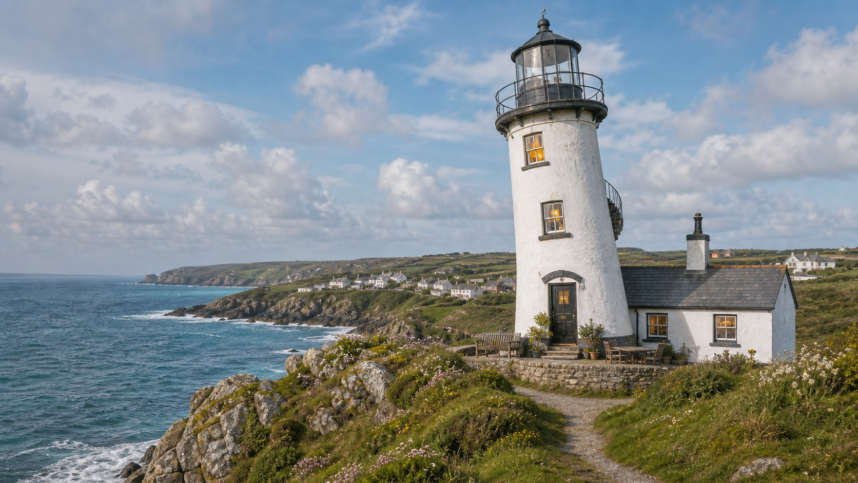 Converted coastal lighthouse at The Old Lighthouse