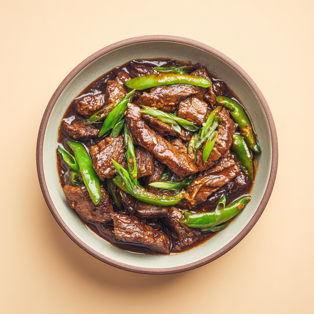 Beef in Black Bean Sauce