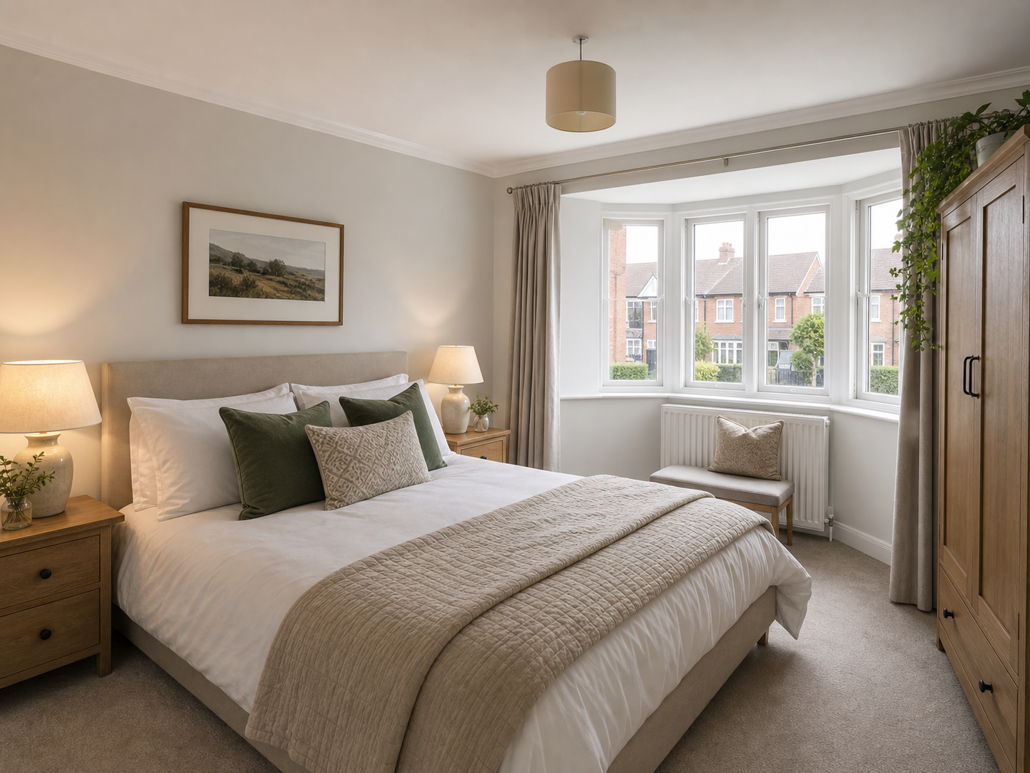 Bedroom inside the semi-detached home on Trellis Road