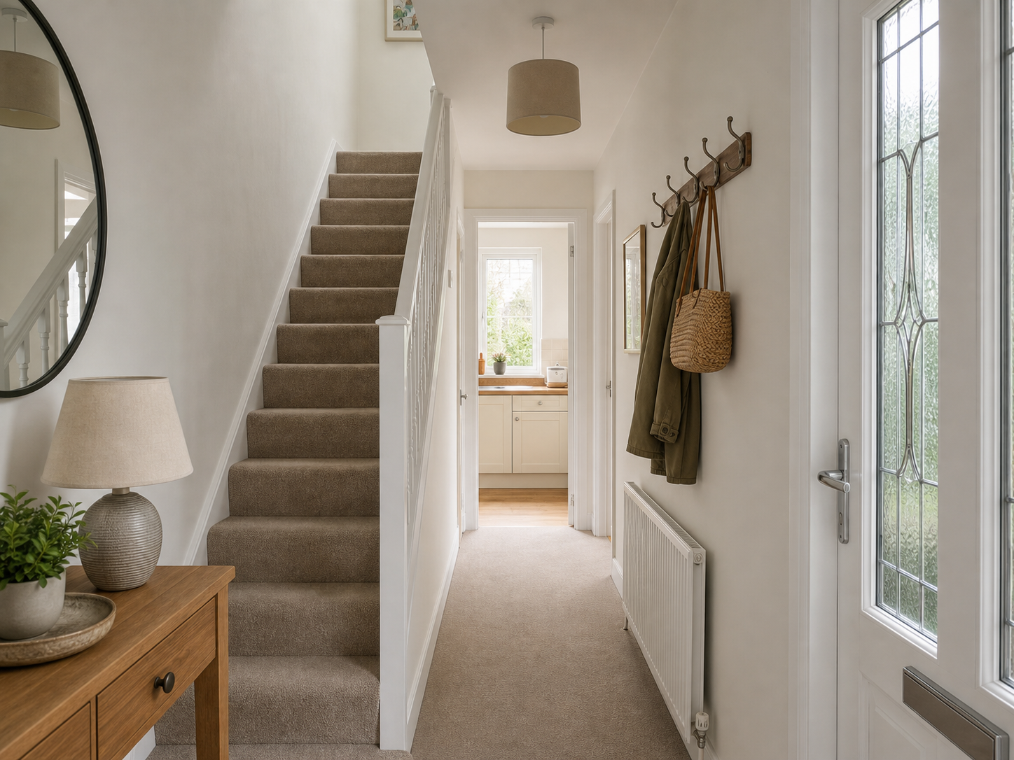 Hallway inside the semi-detached home on Trellis Road